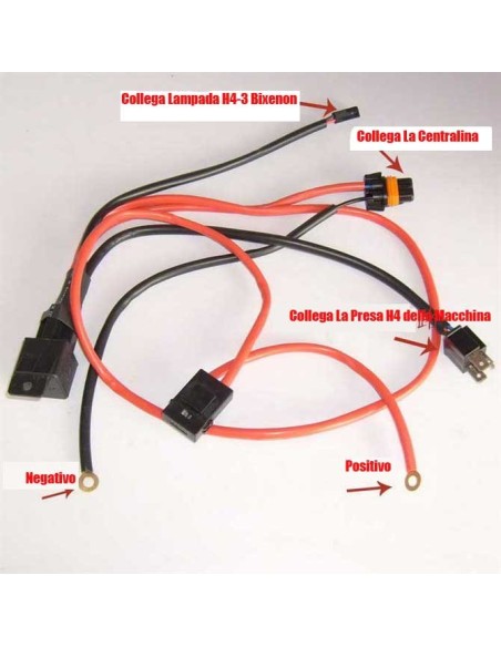 Cablaggio Indipendente Rele Stabilizzatore H4 Bixenon