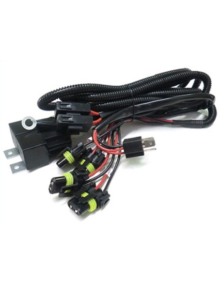 Cablaggio Unico Per Lampada Bixenon H4-4 Doppio Bulbo