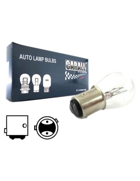 10 Pezzi Lampada Alogena S25 P21/4W BAZ15D Asimmetrica 24V 21/4W