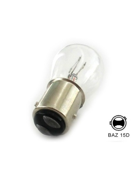 10 Pezzi Lampada Alogena S25 P21/4W BAZ15D Asimmetrica 24V 21/4W
