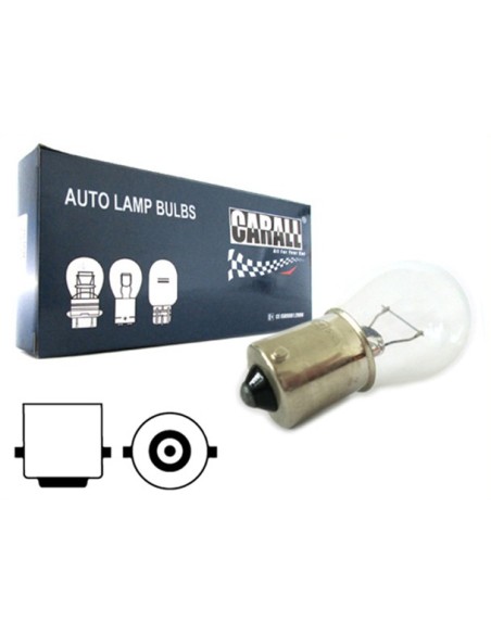 10 Pezzi Lampada Alogena S25 P21W BA15S 12V 21W Singolo Filamento