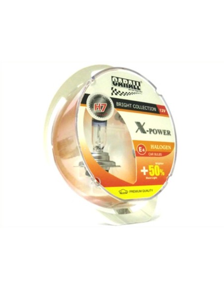 Coppia Lampada H7 12V 55W PX26d X-Power +50% Luminosita T10 W5W Luci Posizione In Omaggio