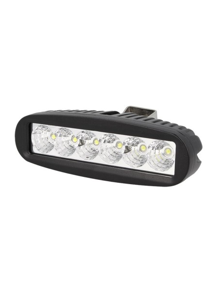 Fanale Luci Diurne A Led DRL Work Light Faro Da Lavoro 12V 24V 18W (6X3W) IP67 Bianco