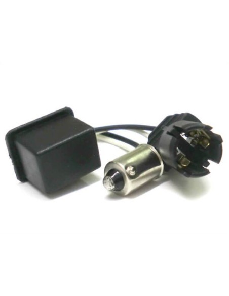 Filtro Portalampada Resistenza BAX9S H6W Trasforma Led T10 W5W In BA9S Canbus No Errore