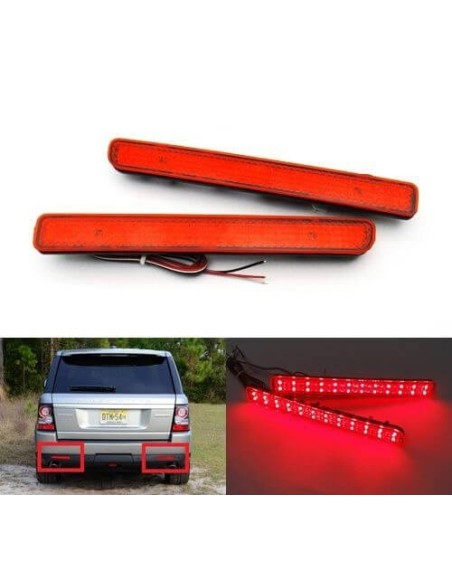Kit 2 Fanali Posteriori A Led Rosso Per Land Rover Discovery 3 4 Range Rover Sport L320 Sostituzione Riflettore Catarifrangente 