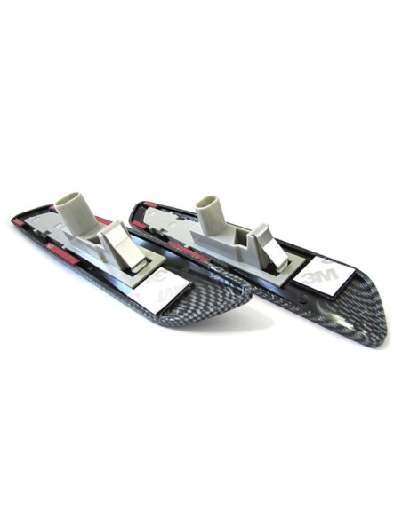 Kit Freccia Laterale a Led Side Marker 3D Carbonio Lente Fume BMW E81 E82 E87 E88 E90 E91 E92 E93 E60 E61 F10