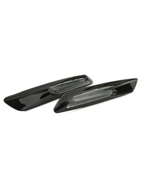 Kit Freccia Laterale a Led Side Marker Nero Cromato Lente Fume BMW E81 E82 E87 E88 E90 E91 E92 E93 E60  F10