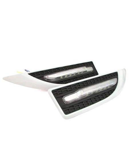 Kit Freccia Laterale a Led Side Marker Universale Multi Funzionali Bianco Perla