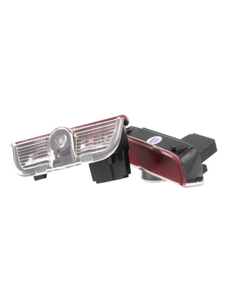 Kit Luci Led Logo Proiettori Auto Portiere Porsche Cayenne Dopo 2011 Senza Modifica Plug e Play
