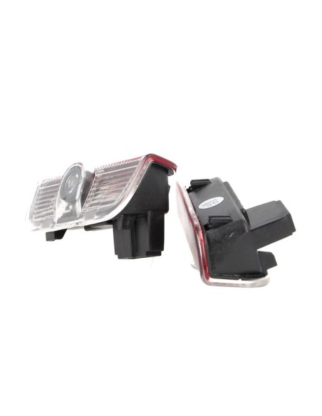 Kit Luci Led Logo Proiettori Auto Portiere Porsche Cayenne Dopo 2011 Senza Modifica Plug e Play