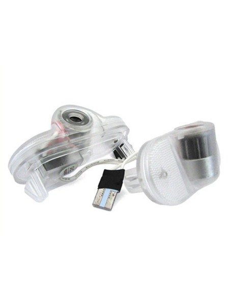 Kit Luci Led Logo Proiettori Auto Portiere VW Lavid 08-11 Touran 08-13 Beetle 05- Caddy 06-14 Bora Octavia 07-15