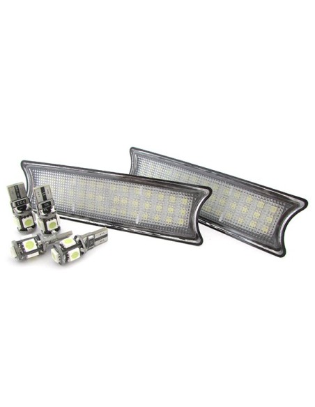 Kit Plafoniera Luci Led Di Cortesia Lettura BMW E53 2001-2005 Prima Facelift 4 Lampade Led T10 Canbus Incluso