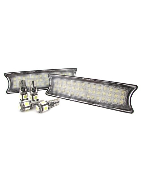 Kit Plafoniera Luci Led Di Cortesia Lettura BMW E53 2001-2005 Prima Facelift 4 Lampade Led T10 Canbus Incluso