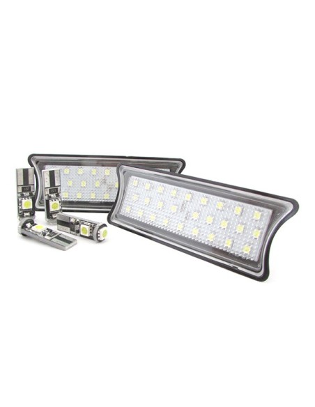 Kit Plafoniera Luci Led Di Cortesia Lettura BMW E60 E65 E87 Bianco 4 Lampade Led T10 Canbus Incluso
