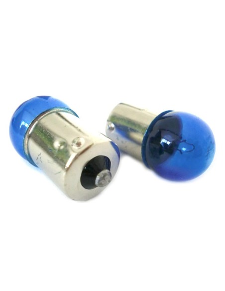 Lampada Alogena G18 BA15S R10W 12V 10W Luci Posizione Colore Azzurro