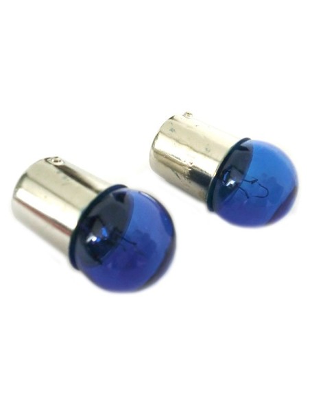 Lampada Alogena G18 BA15S R5W 12V 5W Luci Posizione Colore Azzurro