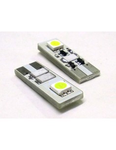 Lampada Led Canbus T10 W5W 2 Smd Bianco No Polarita No Errore Check Luci 12V 2