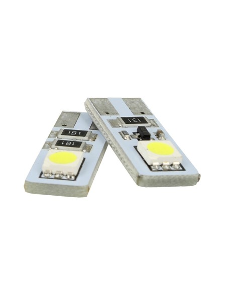 Lampada Led Canbus T10 W5W 2 Smd Bianco No Polarita No Errore Check Luci 12V