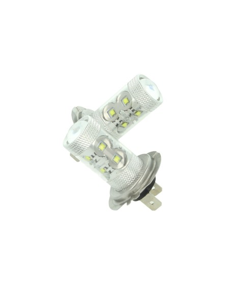 Lampada Led H7 PX26d 30W 12V Per Fendinebbia Super Potente e Bianco Xenon 6 Smd Cree Da 5W