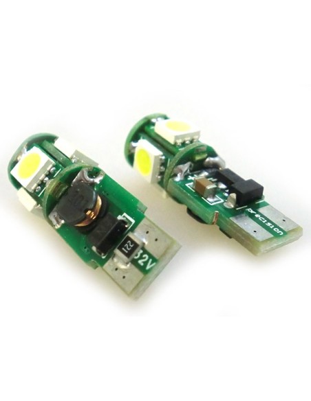 Lampada Led Luci Posizione Canbus Pro T10 W5W 5 Smd 12V No Errore