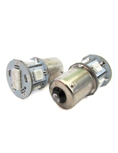 Lampada Led R5W R10W BA15S 12V Arancione Giallo Per Luci Frecce Moto Scooter Piedi Dritti 7 Smd 5050 2