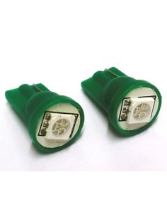 Lampada Led T10 W5W 1 Smd 5050 Verde 12V