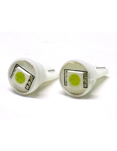 Lampada Led T10 W5W 1 Smd Bianco Luci di Posizione 12V