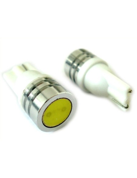 Lampada Led T10 W5W 1 COB da 1W Bianco Luci Posizione 12V