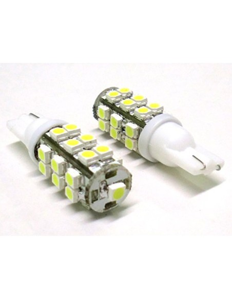 Lampada Led T10 W5W 25 Smd Bianco Luci Posizione 12V
