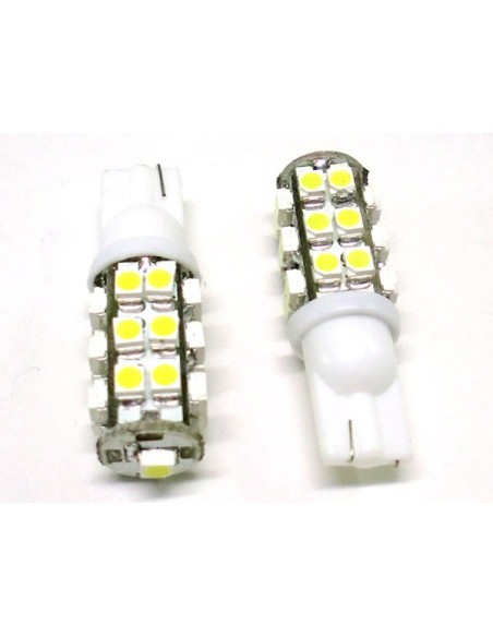 Lampada Led T10 W5W 25 Smd Bianco Luci Posizione 12V