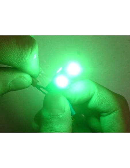 Lampada Led T10 W5W 5 Smd 5050 Colore Verde Luci Di Posizione 12V