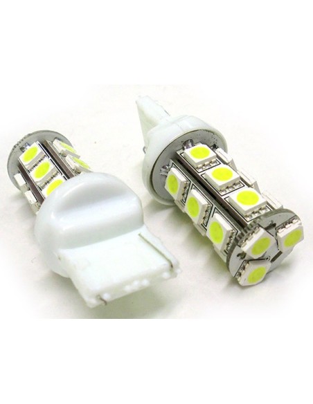 Lampada Led T20 W21W 7440 18 Smd Bianco Luci Frecce Retromarcia 12V