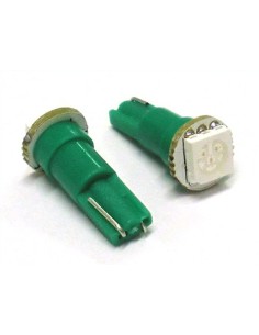 Lampada Led T5 W1,2W 1 Smd Verde Luci Cruscotto 12V