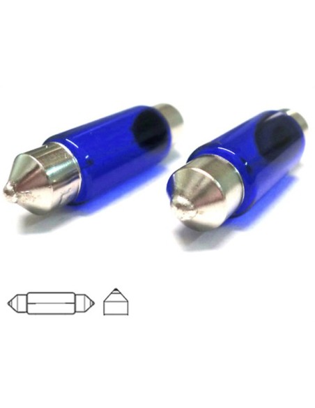 Lampada T11 C5W 36mm SV8.5 12V 5W Siluro Con Effetto Xenon Bianco