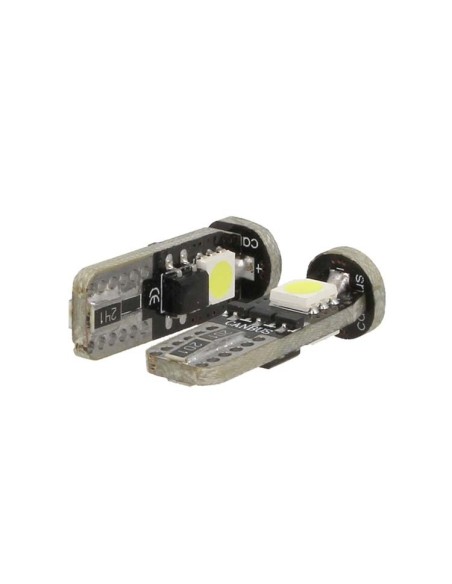 Lampada Led Canbus T10 W5W 3 Smd 5050 Bianco 12V No Polarita No Errore Luci Posizione Fiat Grande Punto Nuova Panda