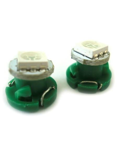 Lampadina Led T4.2 1 Smd 5050 Verde Luce Cruscotto e Strumentazione  12V DC