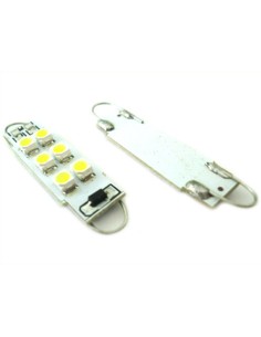 Lampadina Siluro Led 12V T11 Particolare Con Gancio 38mm 6 smd 3528