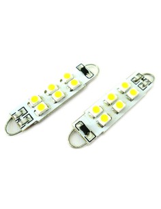Lampadina Siluro Led 12V T11 Particolare Con Gancio 38mm 6 smd 3528 2