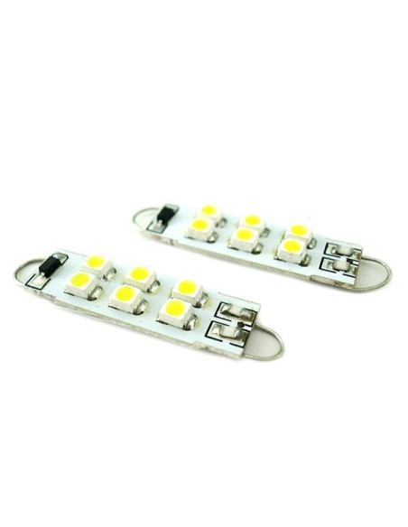 Lampadina Siluro Led 12V T11 Particolare Con Gancio 38mm 6 smd 3528
