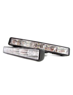 Luci Diurne Led DRLs 12V 24V 5W Dimmerabile Funzione Frecce e Ritardo Spegnimento IP65 Omologato E8 E4 R87 2