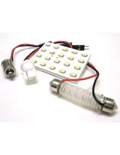 Pannello Lampada Led 20 Smd T10 BA9S Siluro Regolabile T11 Luci Abitacolo