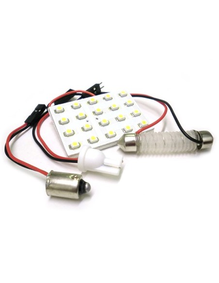 Pannello Lampada Led 20 Smd T10 BA9S Siluro Regolabile T11 Luci Abitacolo