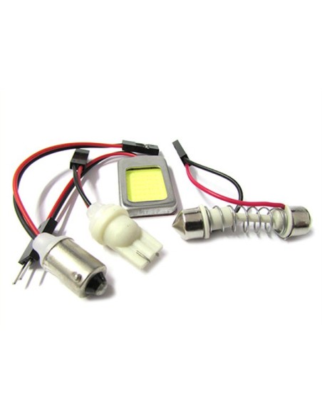 Pannello Lampada Led COB 18 Chip 12V 3,6W 27X18mm Siluro T11 Regolabile T10 W5W BA9S T4W