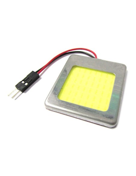 Pannello Lampada Led COB 48 Chip 12V 9,6W 42X37mm Siluro T11 Regolabile T10 W5W BA9S T4W