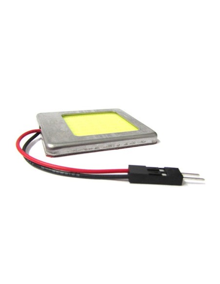 Pannello Lampada Led COB 48 Chip 12V 9,6W 42X37mm Siluro T11 Regolabile T10 W5W BA9S T4W
