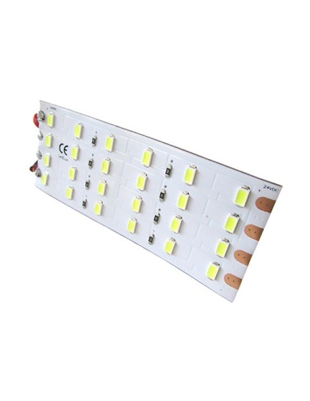 Pannello Plafoniera Led Flessibile 24V 8W Bianco Freddo 10cm Per Luci Abitacolo Cassone Cabina Camion Barca