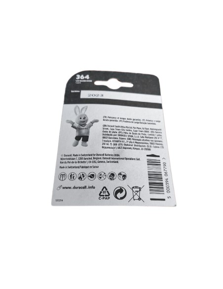 Pila Batteria A Bottone Duracell Silver Oxide 364 D364 SR6215W 280-34 SR60 1,5V Per Orologi Calcolatrice