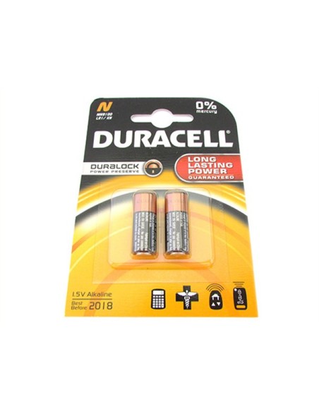 Pila Batteria Duracell Alkaline MN9100 LRI/KN 1,5V Duralock Confezione Da 2 Pile
