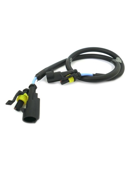 Prolunga Spinotti Hid Xenon Lampada Centralina Attacco AMP Filo Da 60cm Per Moto Auto