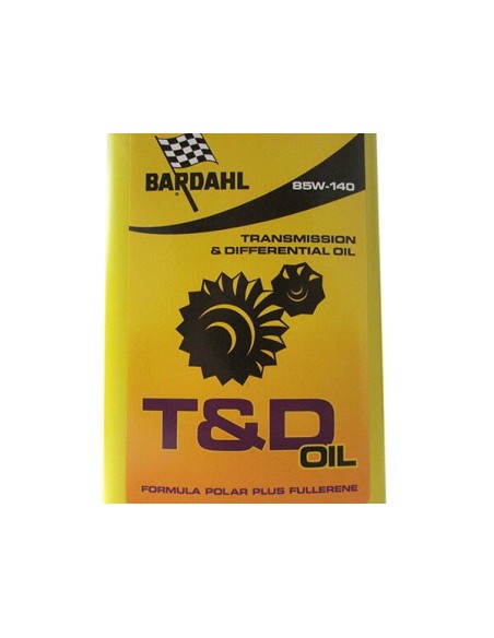 BARDAHL T&ampD Oil SAE 85W140 Lubrificante Speciale Per Trasmissioni Manuali e Differenziali Ingranaggi 1 LT